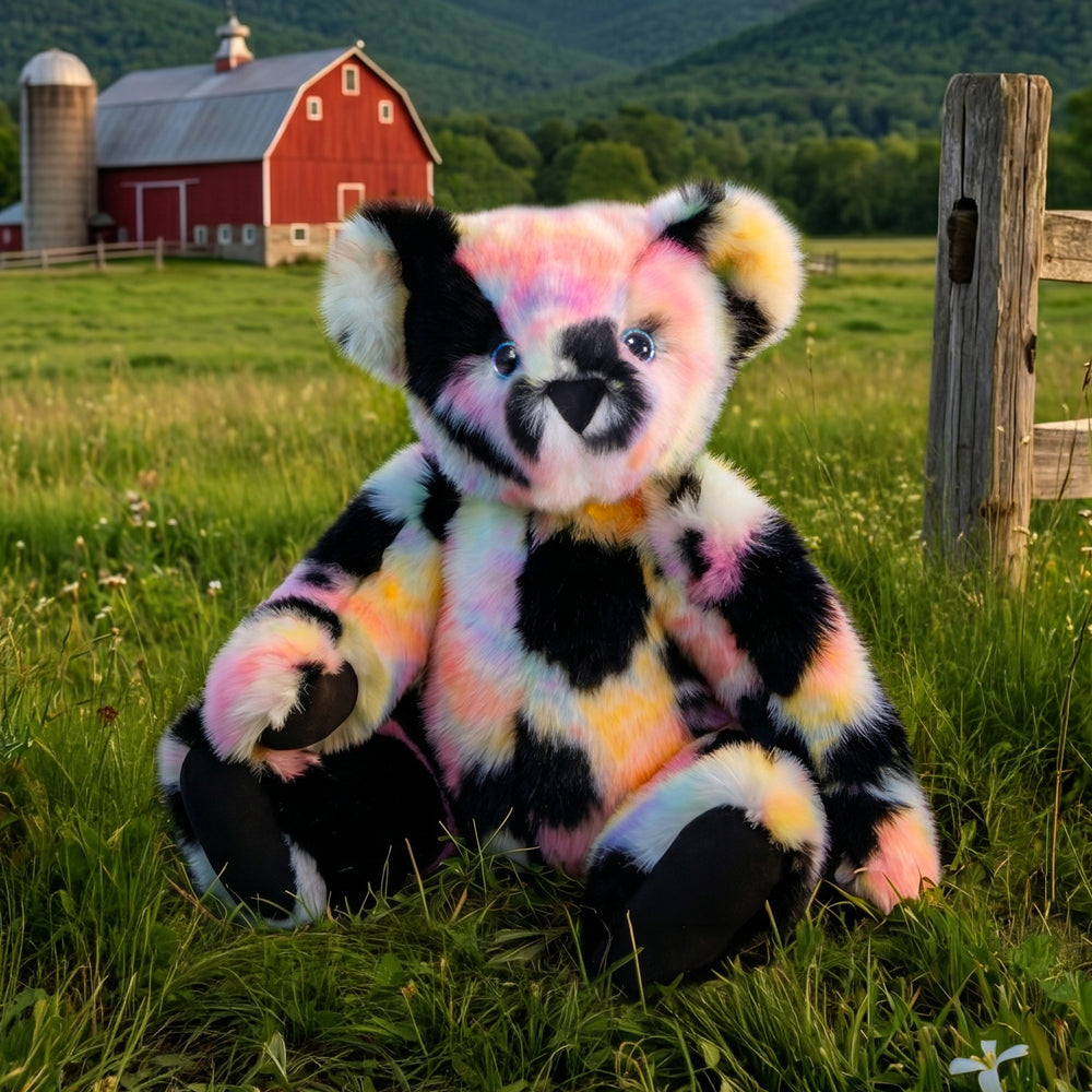 15 In. Special Edition Peace, Love & Moos Bear