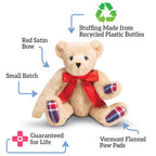 15 In. Special Edition Vermont Flannel Liberty Bear