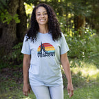 Vermont Sunrise Graphic T-shirt, Light Blue