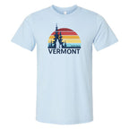 Vermont Sunrise Graphic T-shirt, Light Blue