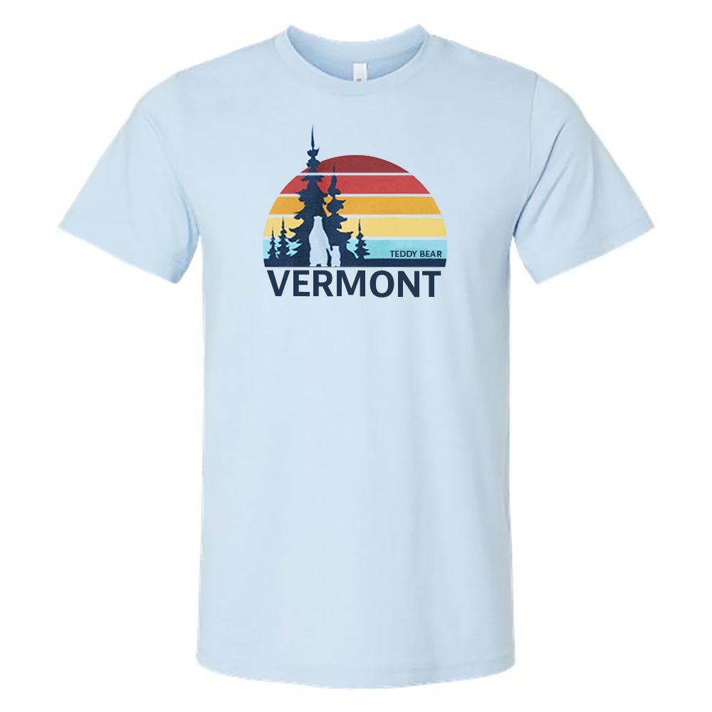 Vermont Sunrise Graphic T-shirt, Light Blue