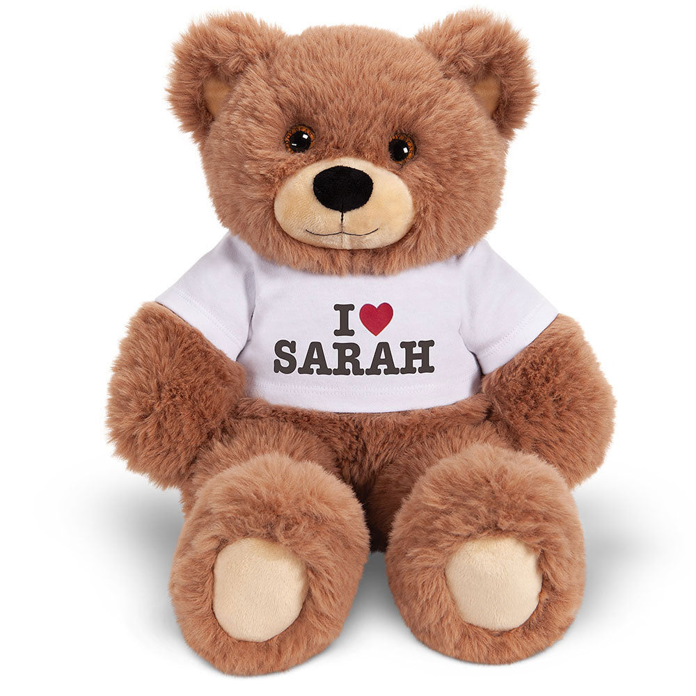 18 In. Oh So Soft Teddy I HEART You T-Shirt Bear