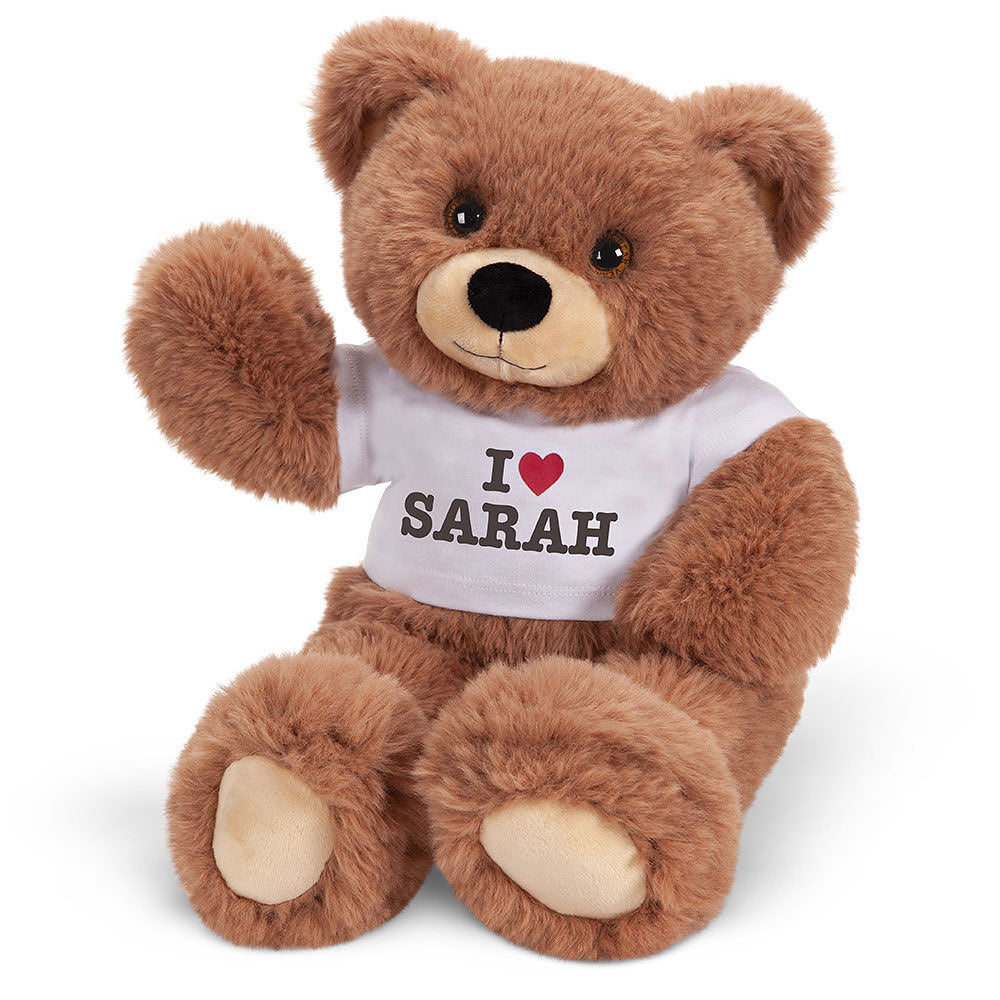 18 In. Oh So Soft Teddy I HEART You T-Shirt Bear