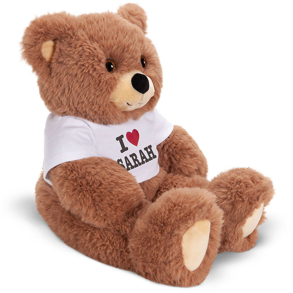 18 In. Oh So Soft Teddy I HEART You T-Shirt Bear